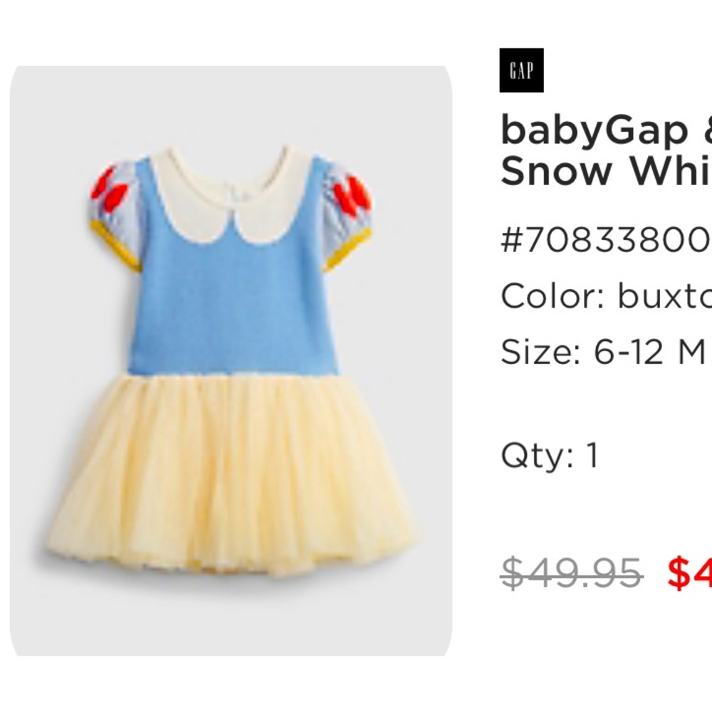 COPY - Gap Snow White Tulle Dress